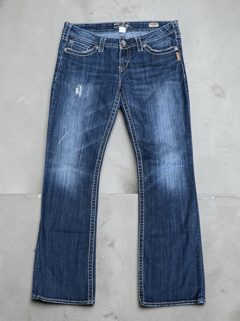 Silver Pioneer Stretchy Bootcut Medium Wash Jeans Women’s 32 x 33